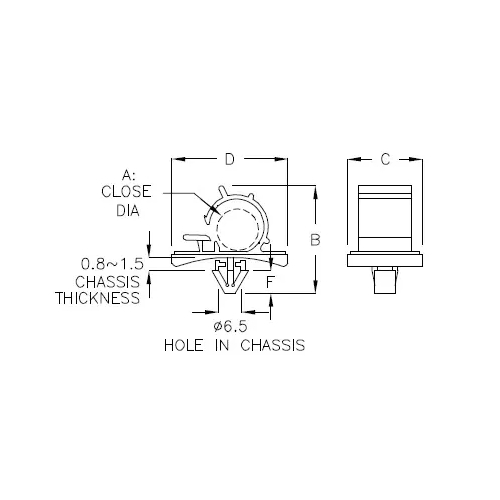 GCC-3 - Cable Holder (Wire Mount) | Gecko Fastener GmbH