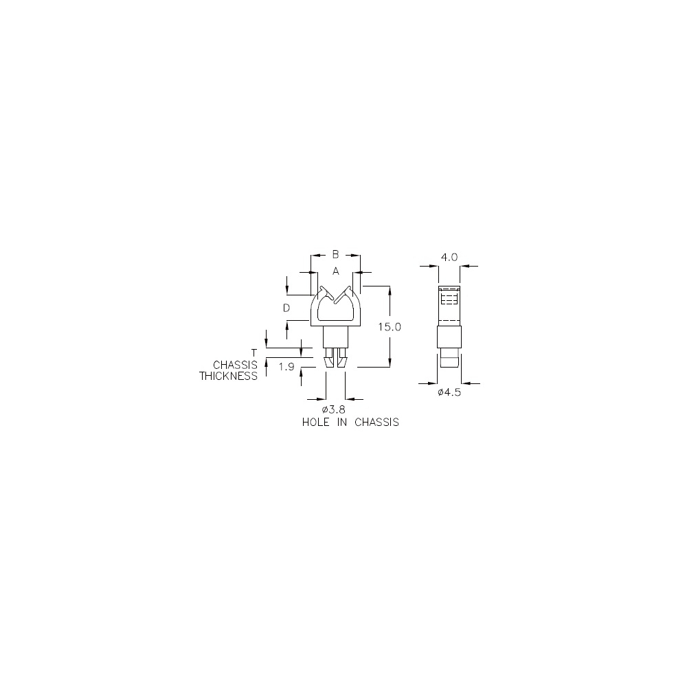 GCC-3 - Soporte para cables (Wire Mount) | Gecko Fastener GmbH