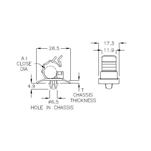 GCCD-01 - Kabelhouder (Wire Mount) | Gecko Fastener GmbH