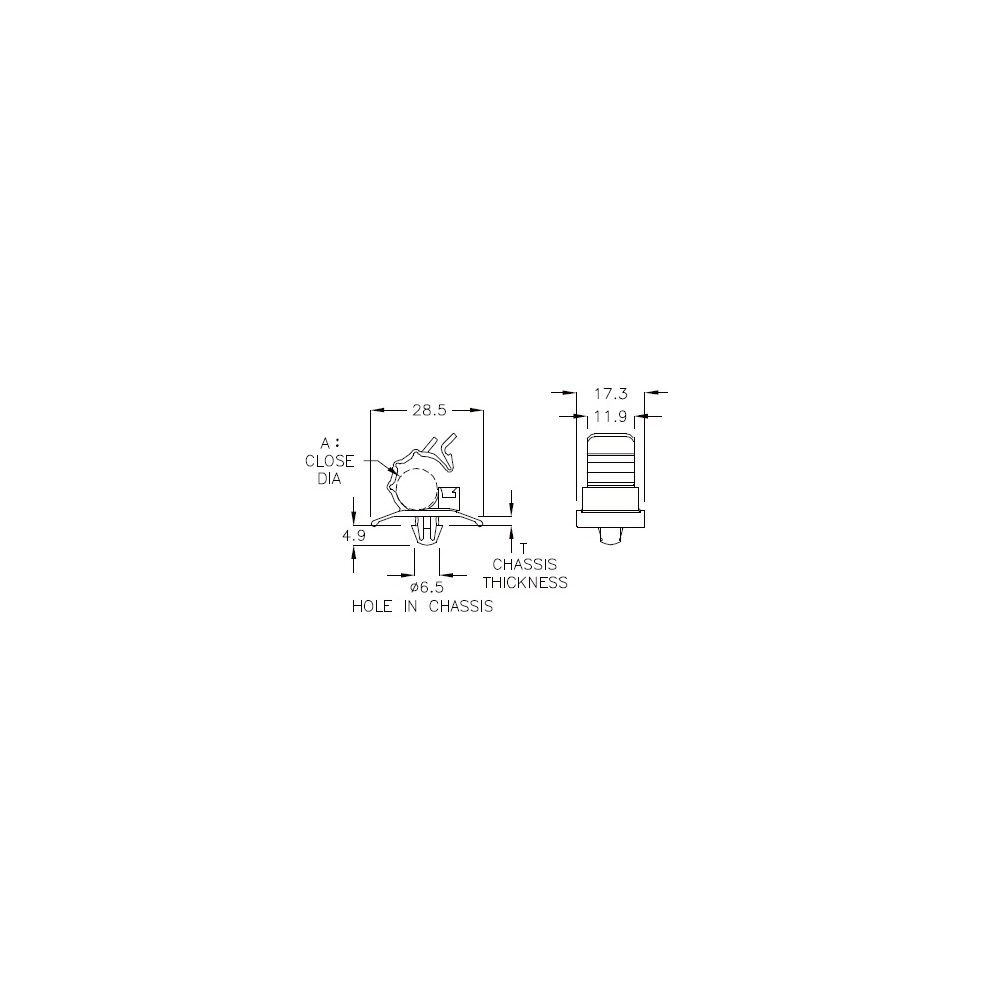 GCCD-01 - Supporto per cavi (Wire Mount) | Gecko Fastener GmbH