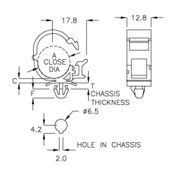 GCCF-17RS - Cable holder (Wire Mount) | Gecko Fastener GmbH 2