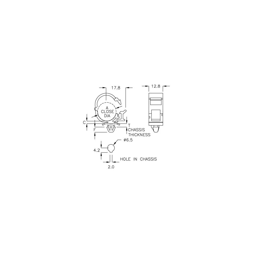 GCCF-17RS - Cable holder (Wire Mount) | Gecko Fastener GmbH