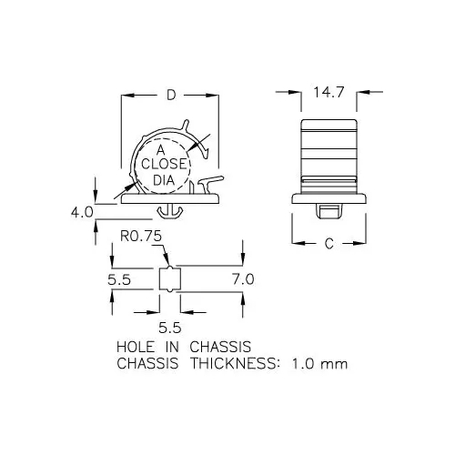 GCD-4 - Kabelhouder (Wire Mount) | Gecko Fastener GmbH