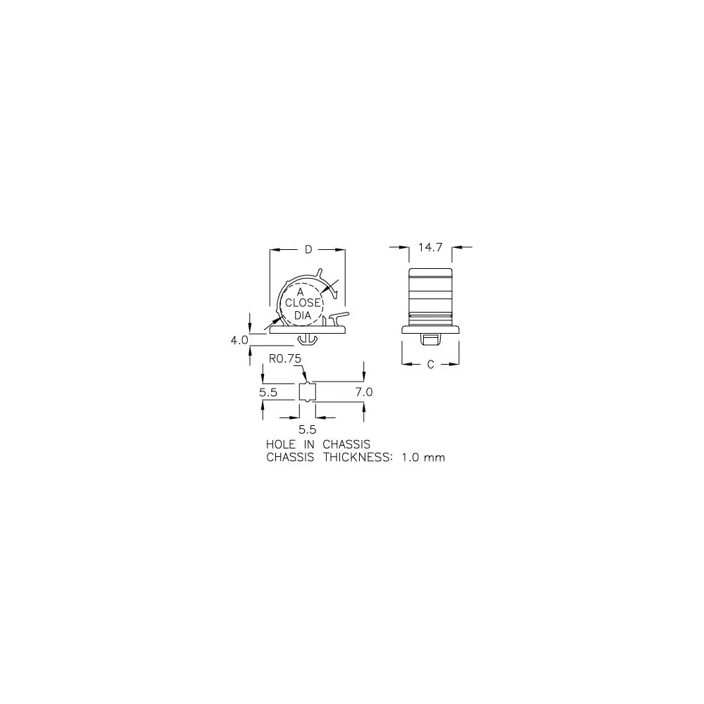 GCD-4 - Supporto per cavi (Wire Mount) | Gecko Fastener GmbH