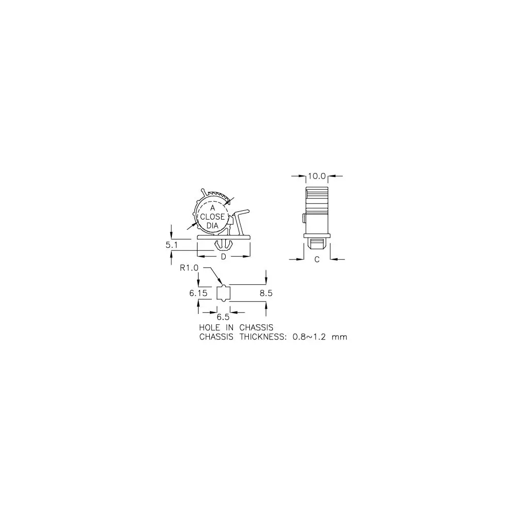 GCDF-24 - Support de câble (Wire Mount) | Gecko Fastener GmbH
