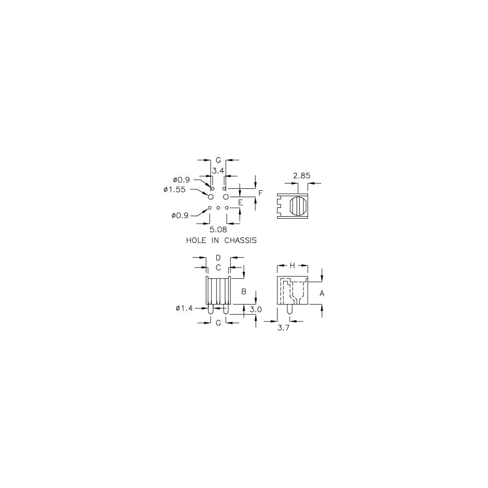 GCDS-03 - Alloggiamento per ricevitore IR | Gecko Fastener GmbH