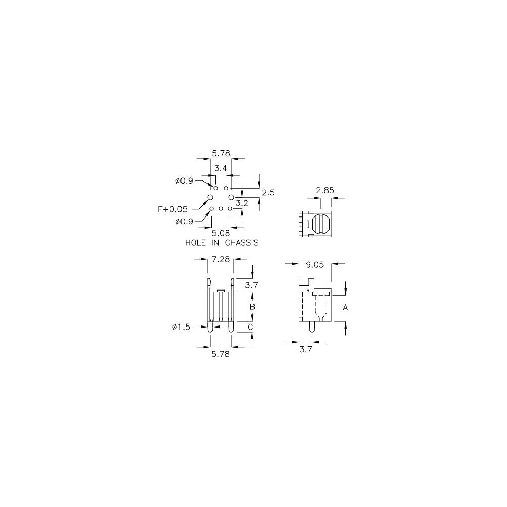 GCDS-04 - Behuizing voor IR-ontvanger | Gecko Fastener GmbH