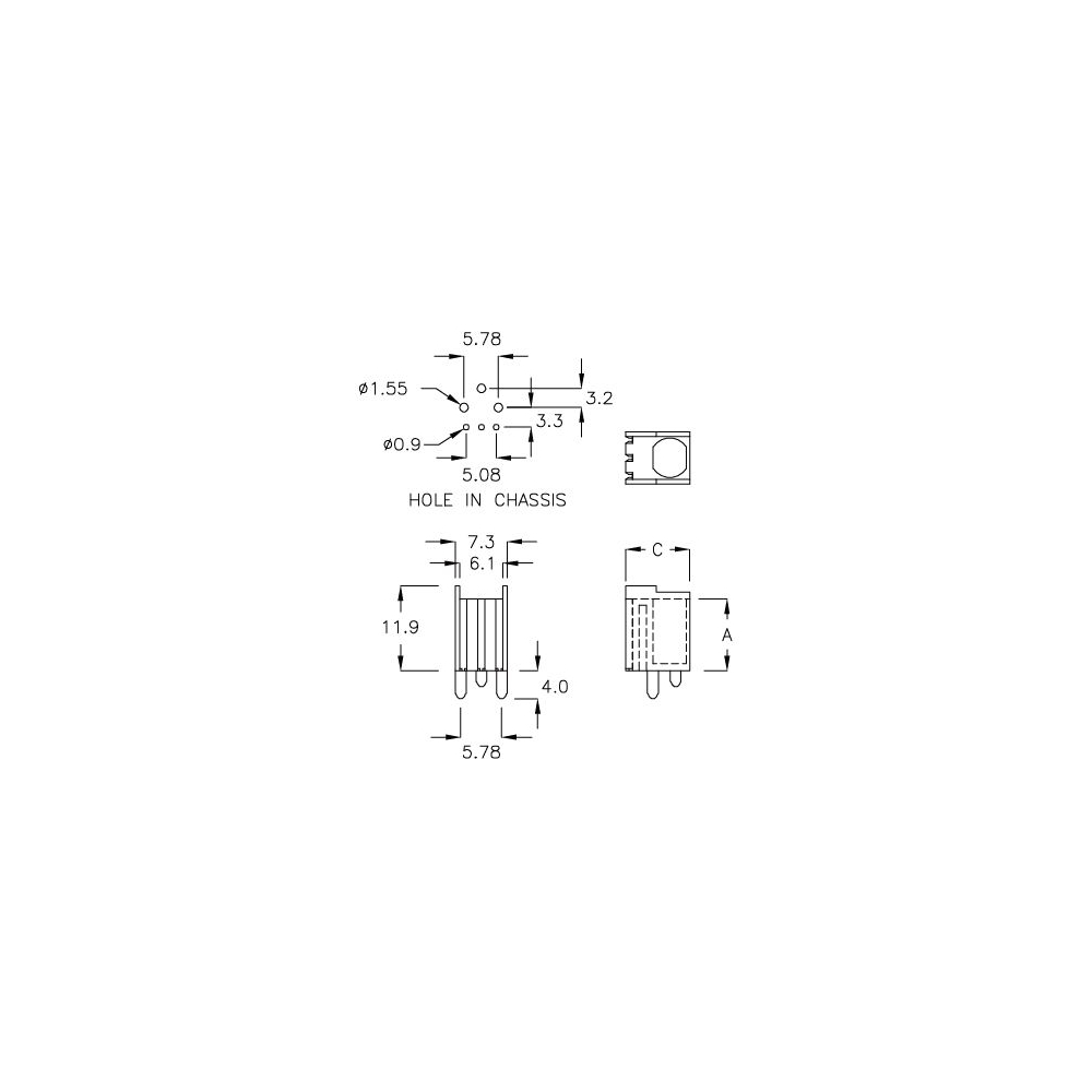 GCDS-10D - Carcasa para receptor de infrarrojos | Gecko Fastener GmbH