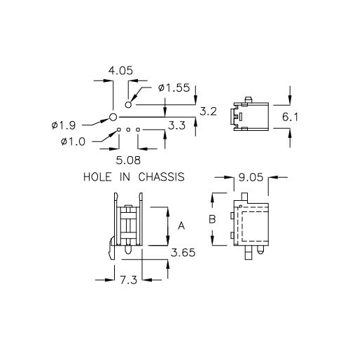 GCDS-6K - Boîtier pour récepteur IR | Gecko Fastener GmbH