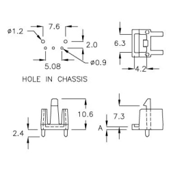 GCDS-1F - Boîtier pour récepteur IR | Gecko Fastener GmbH 2
