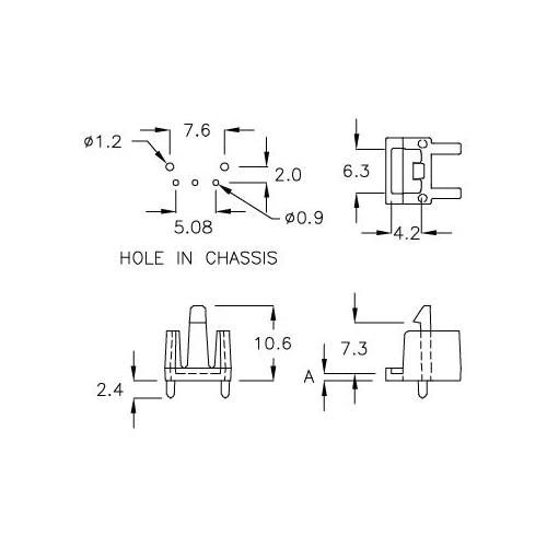 GCDS-1F - IR Receiver Housing | Gecko Fastener GmbH
