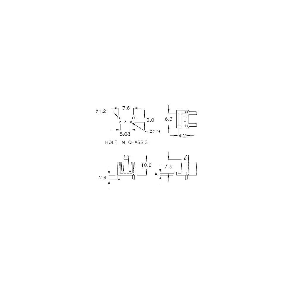 GCDS-1F - IR Receiver Housing | Gecko Fastener GmbH