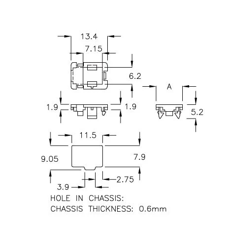 GCDS-1TR - Alloggiamento per ricevitore IR | Gecko Fastener GmbH