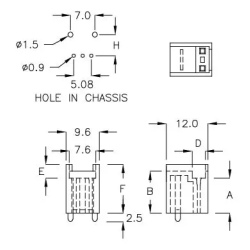GCDS-2A - Boîtier pour récepteur IR | Gecko Fastener GmbH 2