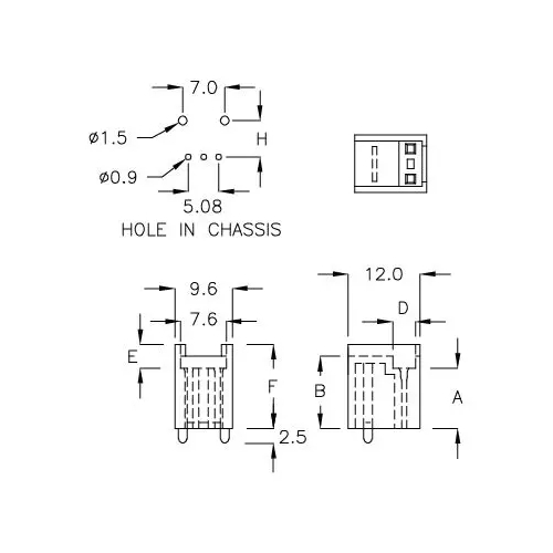 GCDS-2A - Boîtier pour récepteur IR | Gecko Fastener GmbH