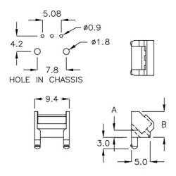 GCDS-2C - Boîtier pour récepteur IR | Gecko Fastener GmbH