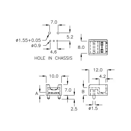 GCDS-2D - Behuizing voor IR-ontvanger | Gecko Fastener GmbH