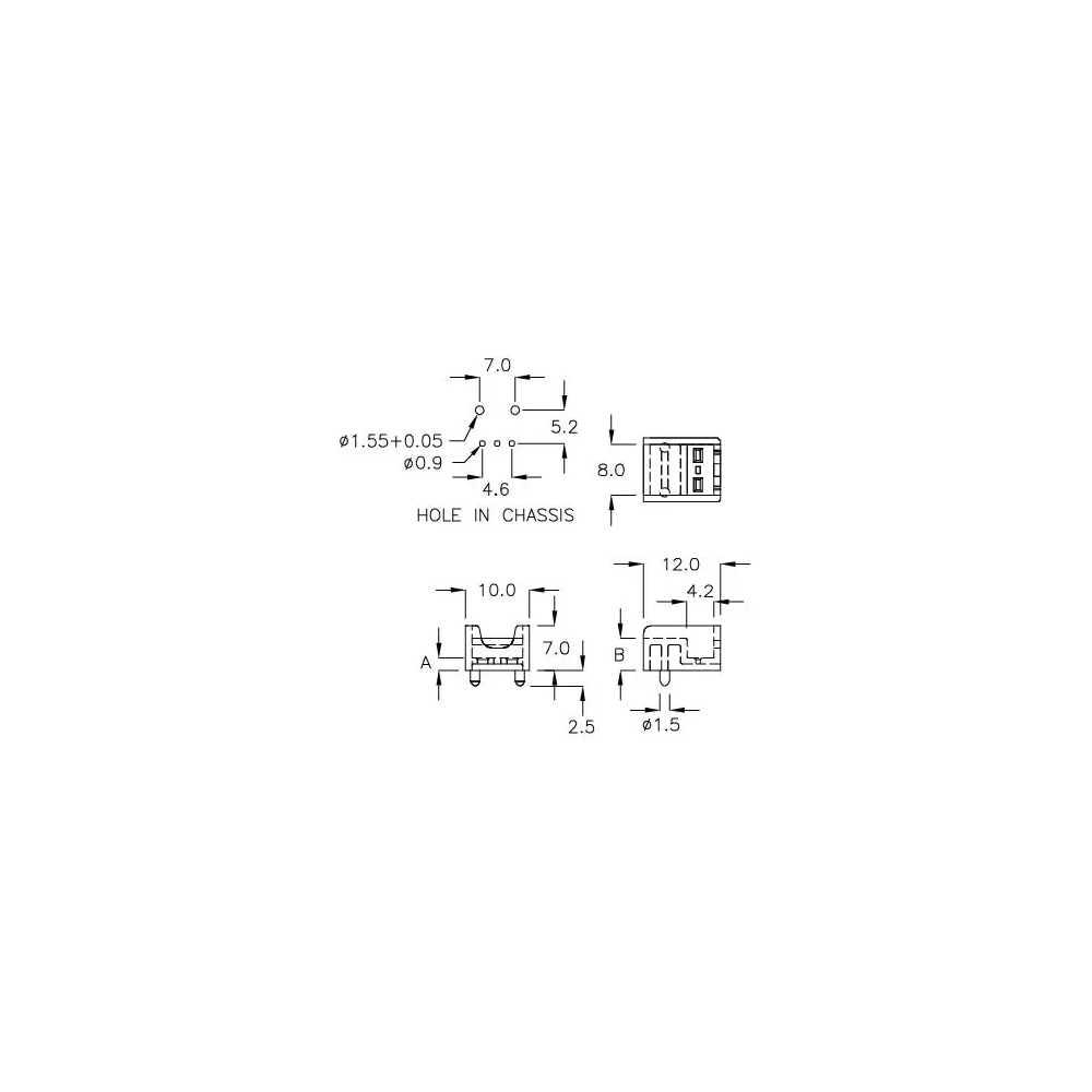 GCDS-2D - Carcasa para receptor de infrarrojos | Gecko Fastener GmbH