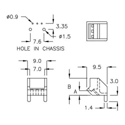 GCDS-2H - Boîtier pour récepteur IR | Gecko Fastener GmbH