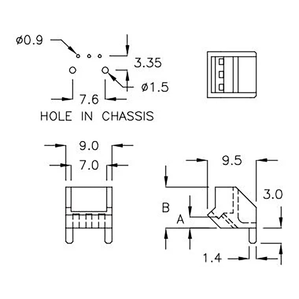 GCDS-2H - Alloggiamento per ricevitore IR | Gecko Fastener GmbH