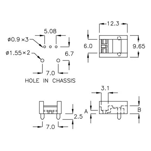 GCDS-2J - IR Receiver Housing | Gecko Fastener GmbH