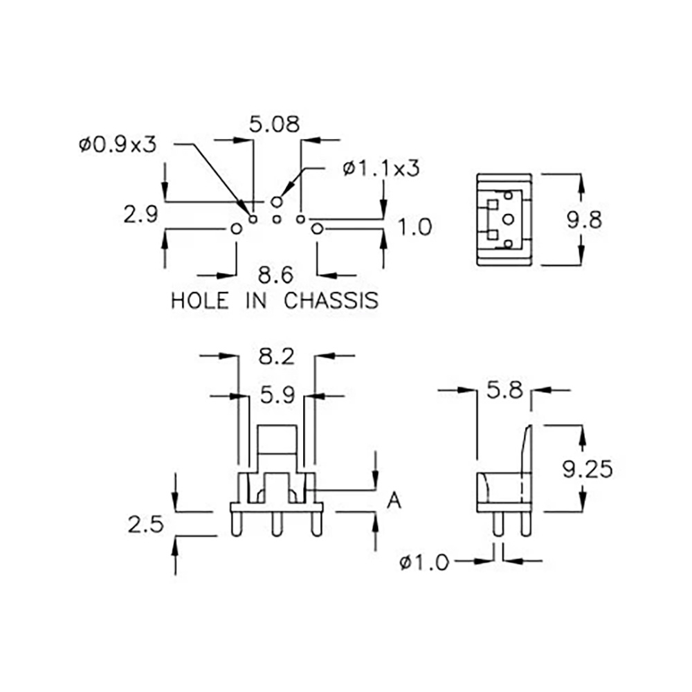GCDS-2K - Behuizing voor IR-ontvanger | Gecko Fastener GmbH
