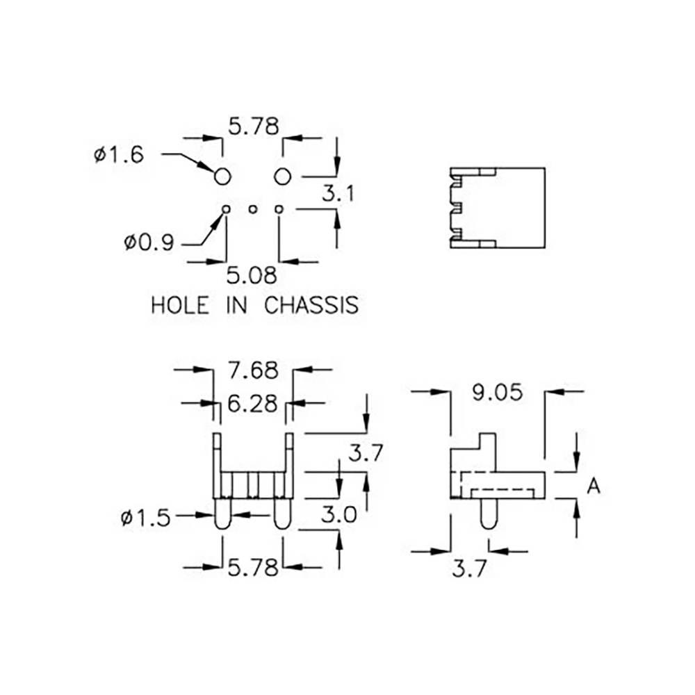 GCDS-2L - Boîtier pour récepteur IR | Gecko Fastener GmbH