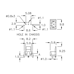 GCDS-2PS - Carcasa para receptor de infrarrojos | Gecko Fastener GmbH