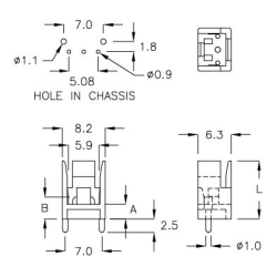 GCDS-4C - Alloggiamento per ricevitore IR | Gecko Fastener GmbH 2