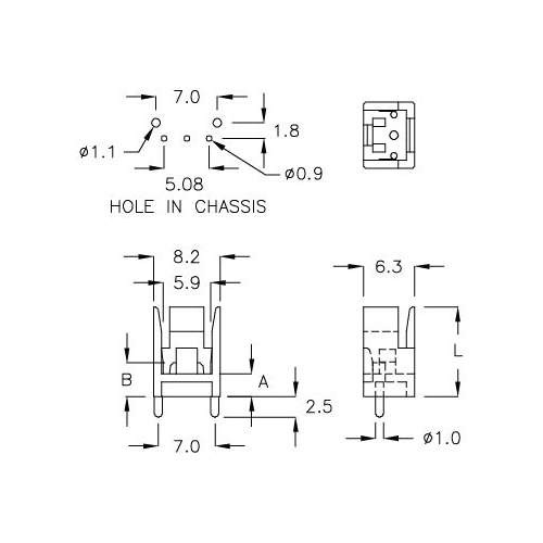 GCDS-4C - Behuizing voor IR-ontvanger | Gecko Fastener GmbH