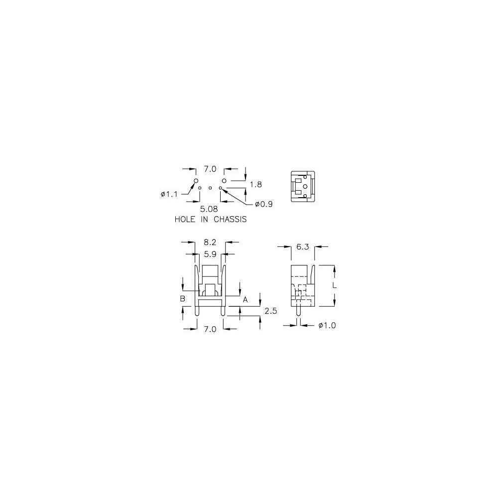 GCDS-4C - Boîtier pour récepteur IR | Gecko Fastener GmbH