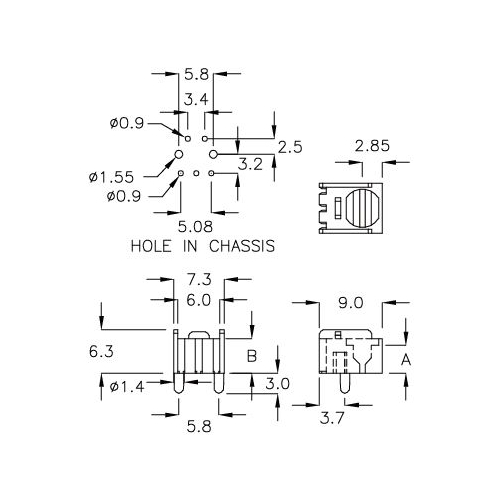 GCDS-4D - IR Receiver Housing | Gecko Fastener GmbH
