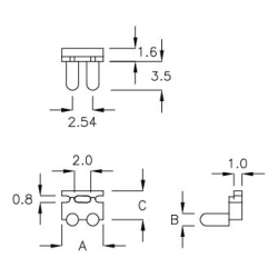 GCDS-4F - Carcasa para receptor de infrarrojos | Gecko Fastener GmbH 2