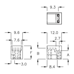 GCDS-7A - Boîtier pour récepteur IR | Gecko Fastener GmbH 2