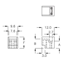 GCDS-7B - Carcasa para receptor de infrarrojos | Gecko Fastener GmbH 2