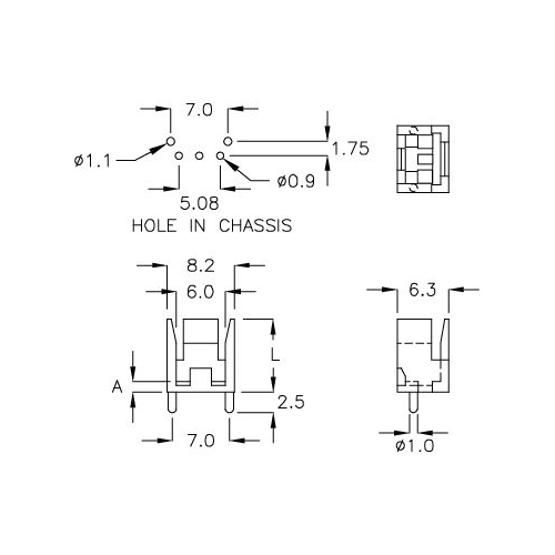 GCDS-1J - Alloggiamento per ricevitore IR | Gecko Fastener GmbH