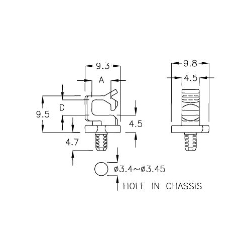 GCFK-14TS - Supporto per cavi (Wire Saddle) | Gecko Fastener GmbH