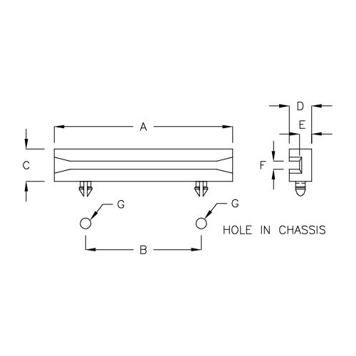 GCG-04E - Printplaatgeleider | Gecko Fastener GmbH