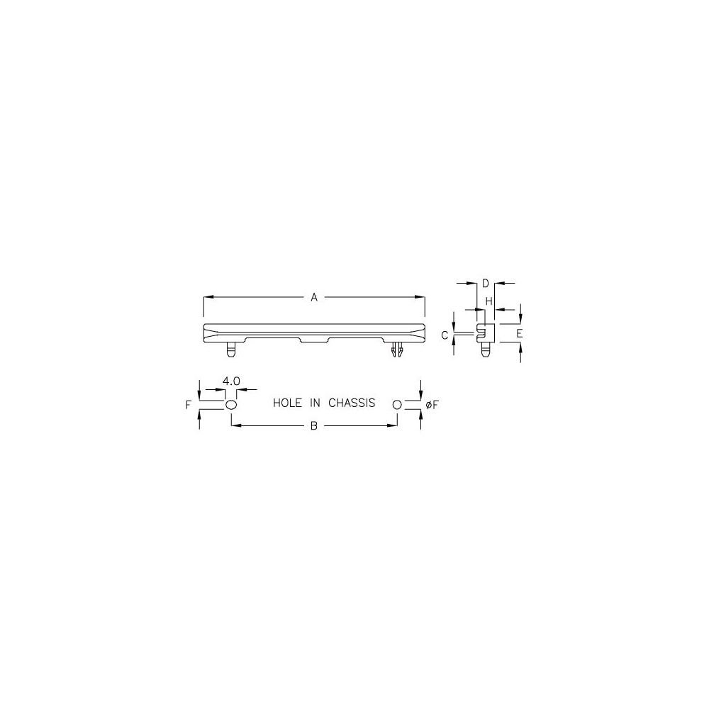 GCG-08K - Guide-circuit imprimé | Gecko Fastener GmbH