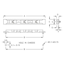 GCG-10B - Printplaatgeleider | Gecko Fastener GmbH 2