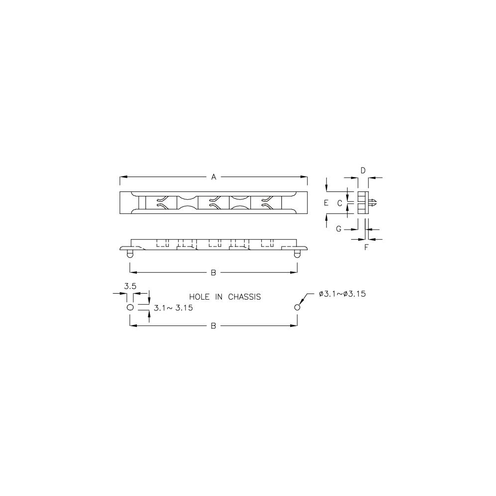 GCG-10B - Guida per circuiti stampati | Gecko Fastener GmbH