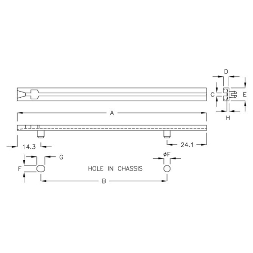 GCG-11A - Printplaatgeleider | Gecko Fastener GmbH