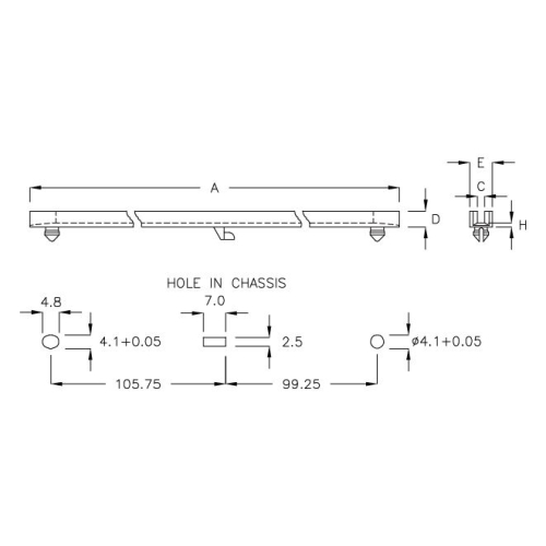 GCG-21C - PCB guide | Gecko Fastener GmbH