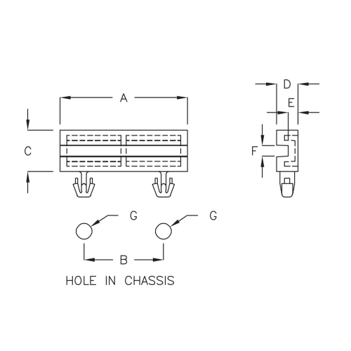 GCG-24RM - Printplaatgeleider | Gecko Fastener GmbH