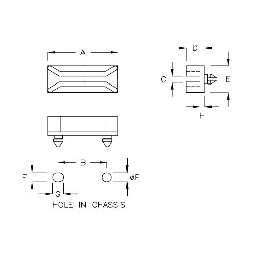 GCG-2A - Guida per circuiti stampati | Gecko Fastener GmbH