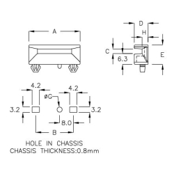 GCG-3WX - Guida per circuiti stampati | Gecko Fastener GmbH 2