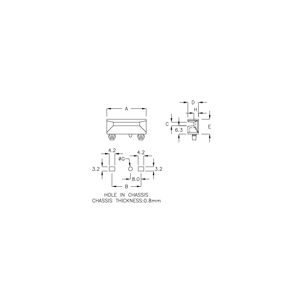 GCG-3WX - PCB guide | Gecko Fastener GmbH