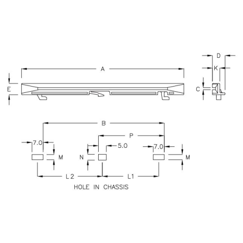 GCG-8M - Guida per circuiti stampati | Gecko Fastener GmbH