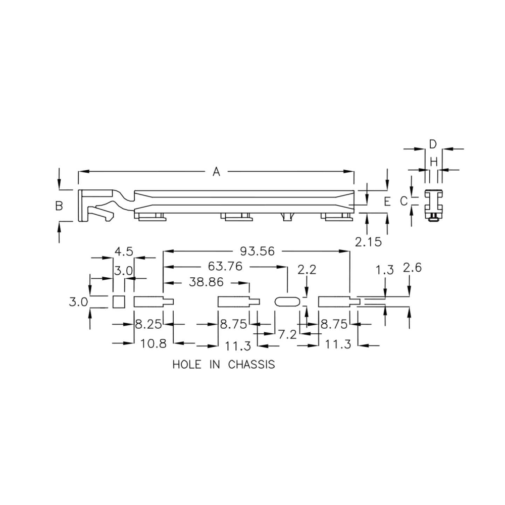 GCGL-116JS - Guida per circuiti stampati | Gecko Fastener GmbH