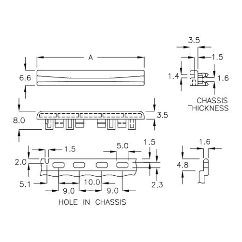 GCGM-47 - Guida per circuiti stampati | Gecko Fastener GmbH